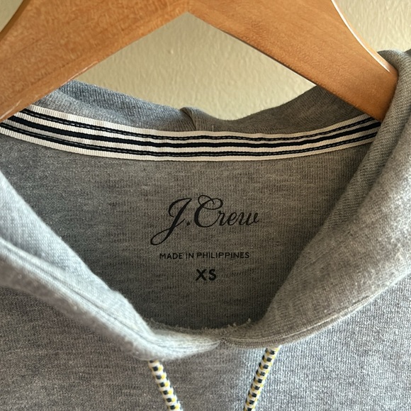 LAST CHANCE J Crew Grey Hoodie XS Wide Sleeve - Picture 2 of 6